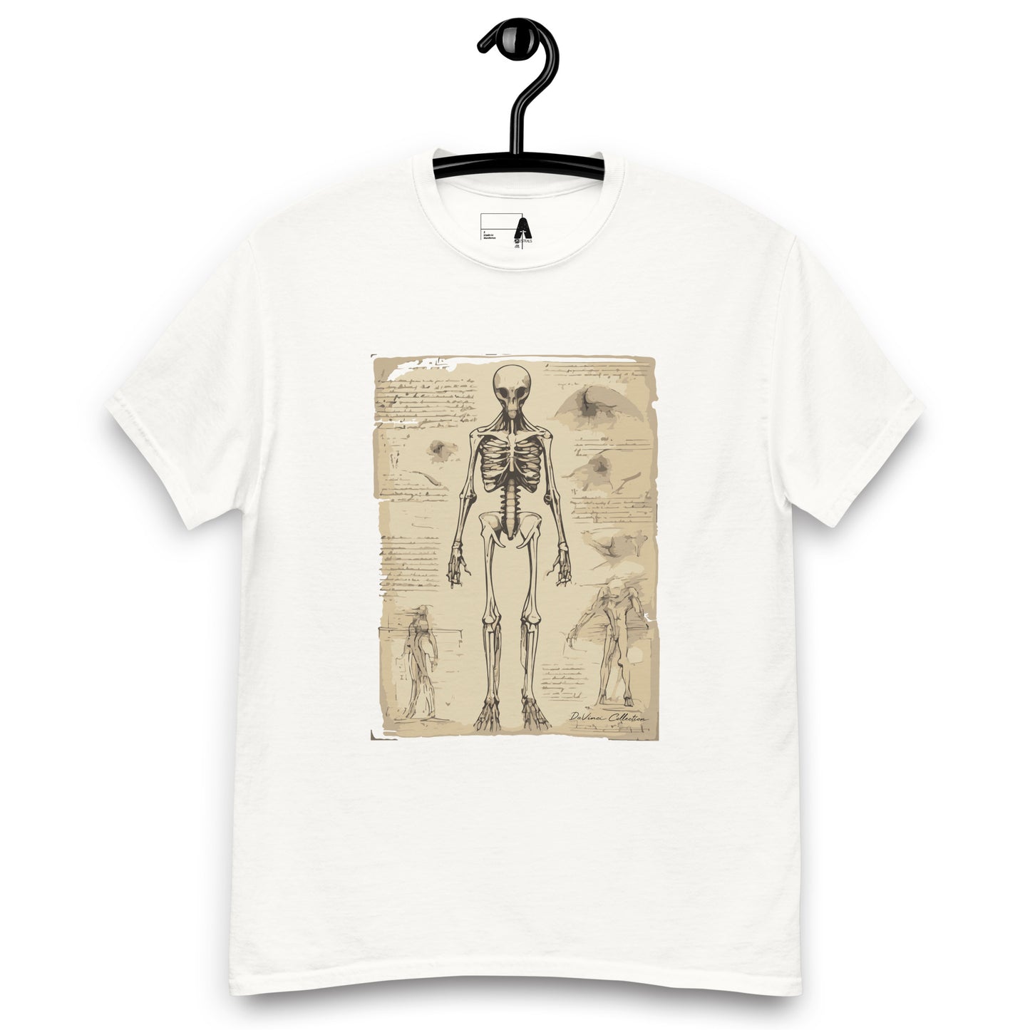 Camiseta clásica hombre "anatomía de un alien" Blanco