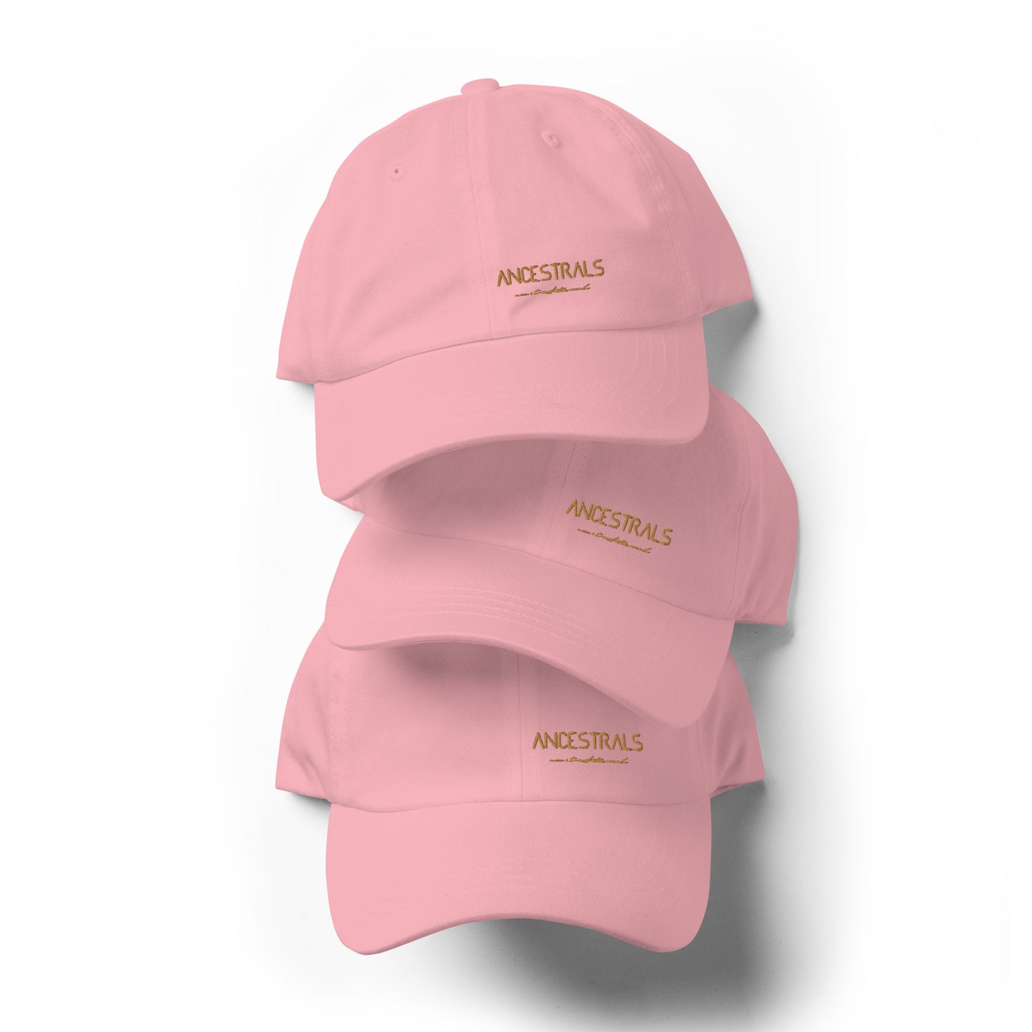 Dad hat "Ancestrals, old gold text"