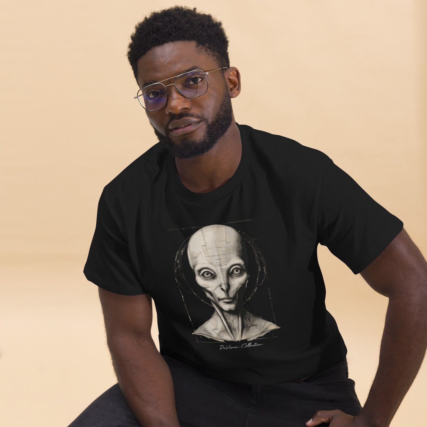 Camiseta clásica hombre "retrato de un alien"