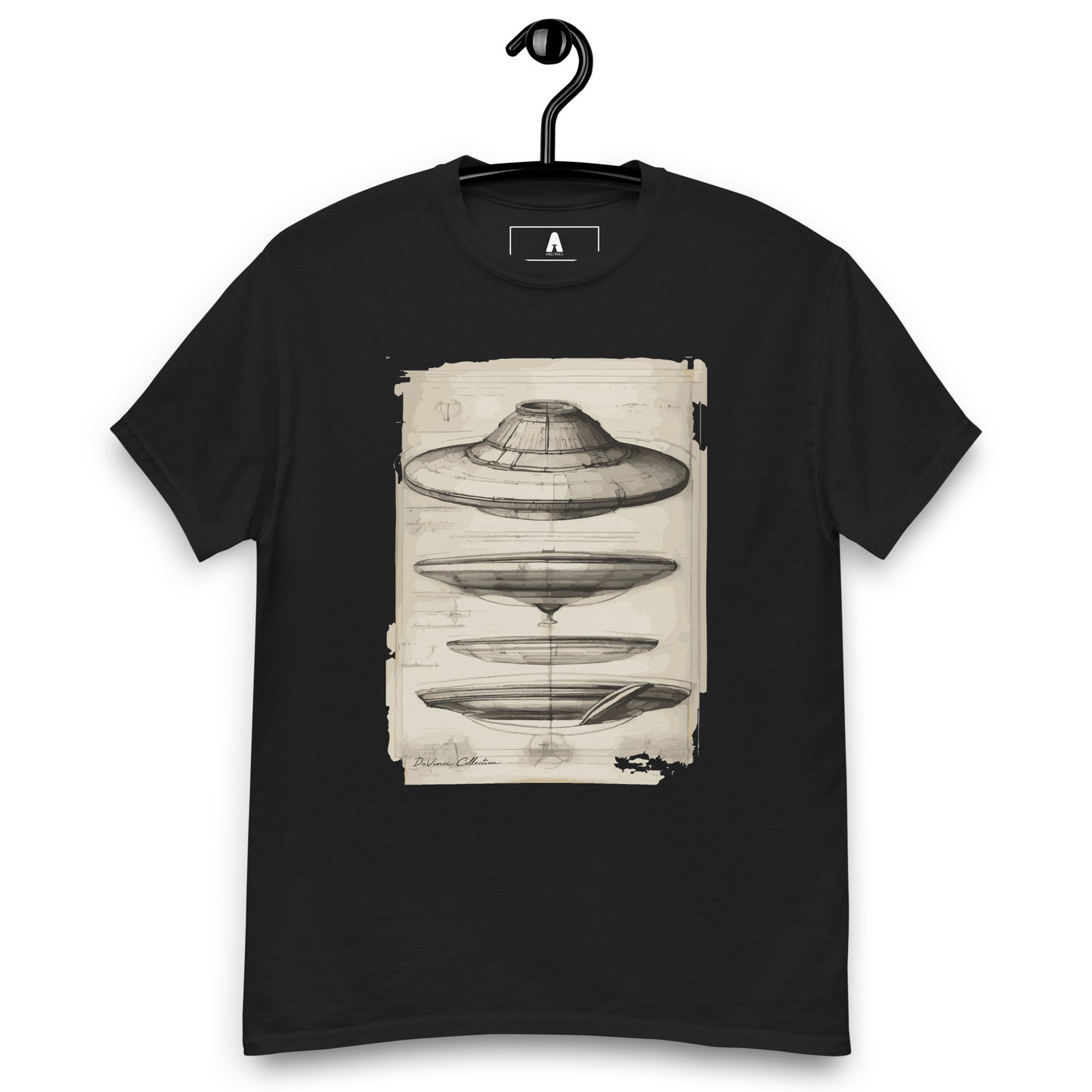 Klassisches Herren-T-Shirt „UFO-Pläne“