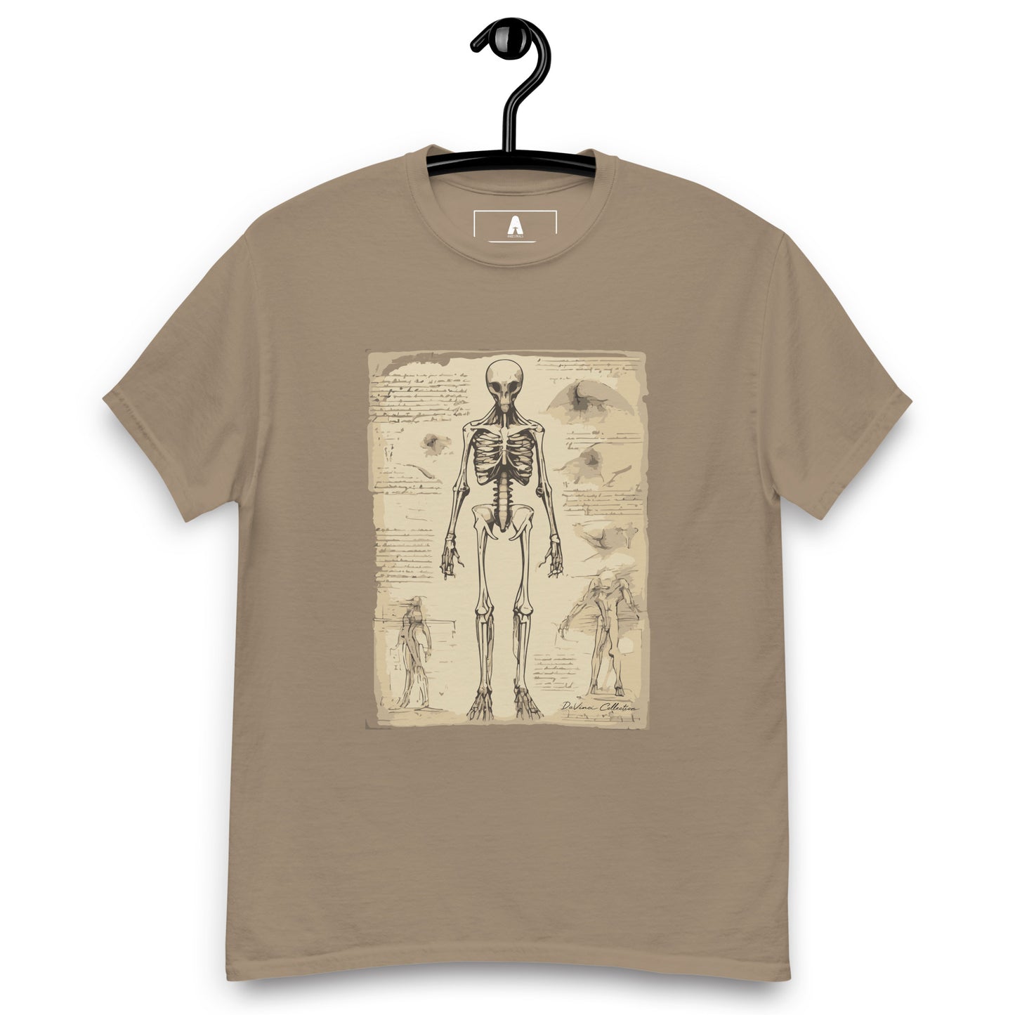 Men's classic t-shirt "anatomy of an alien"