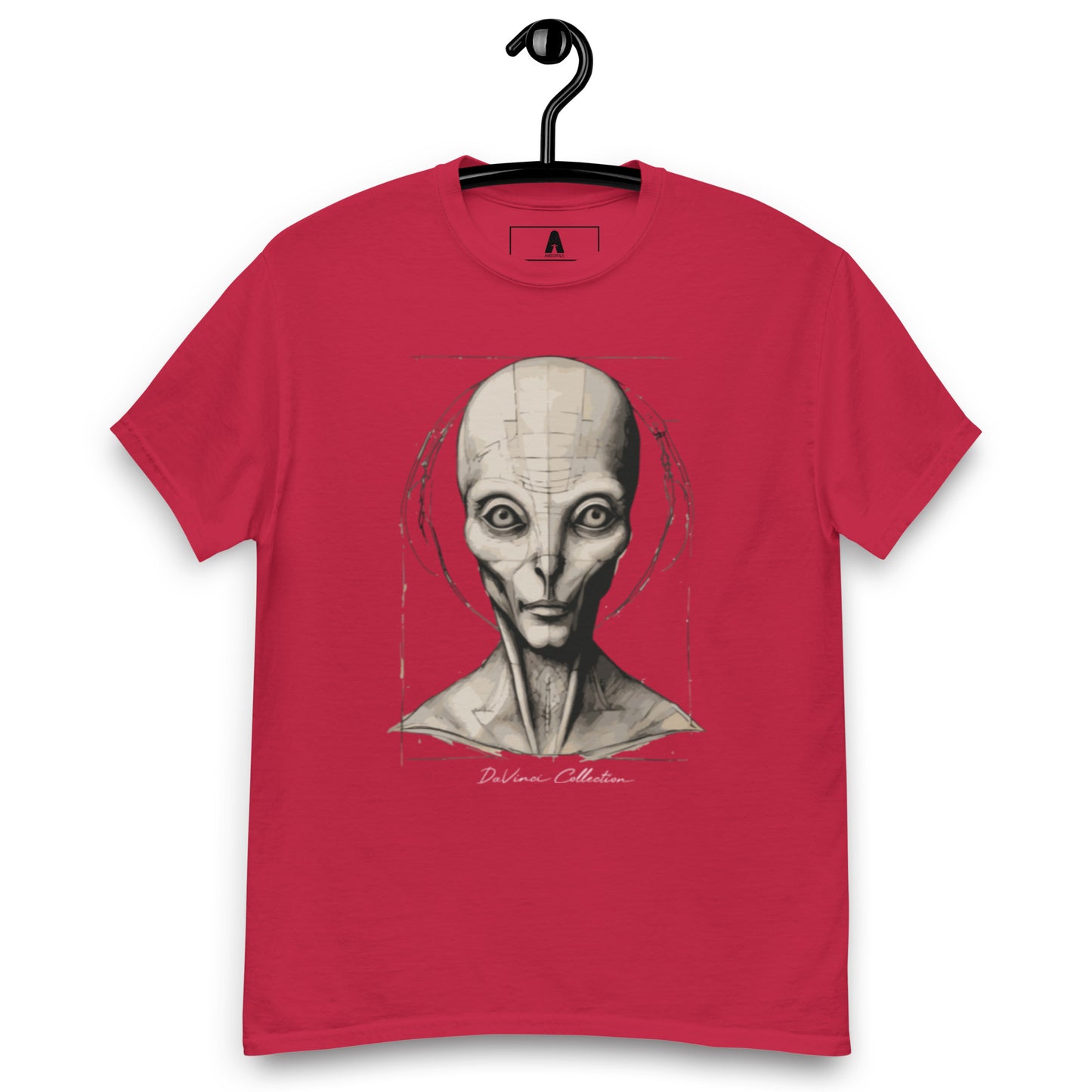 Camiseta clásica hombre "retrato de un alien"