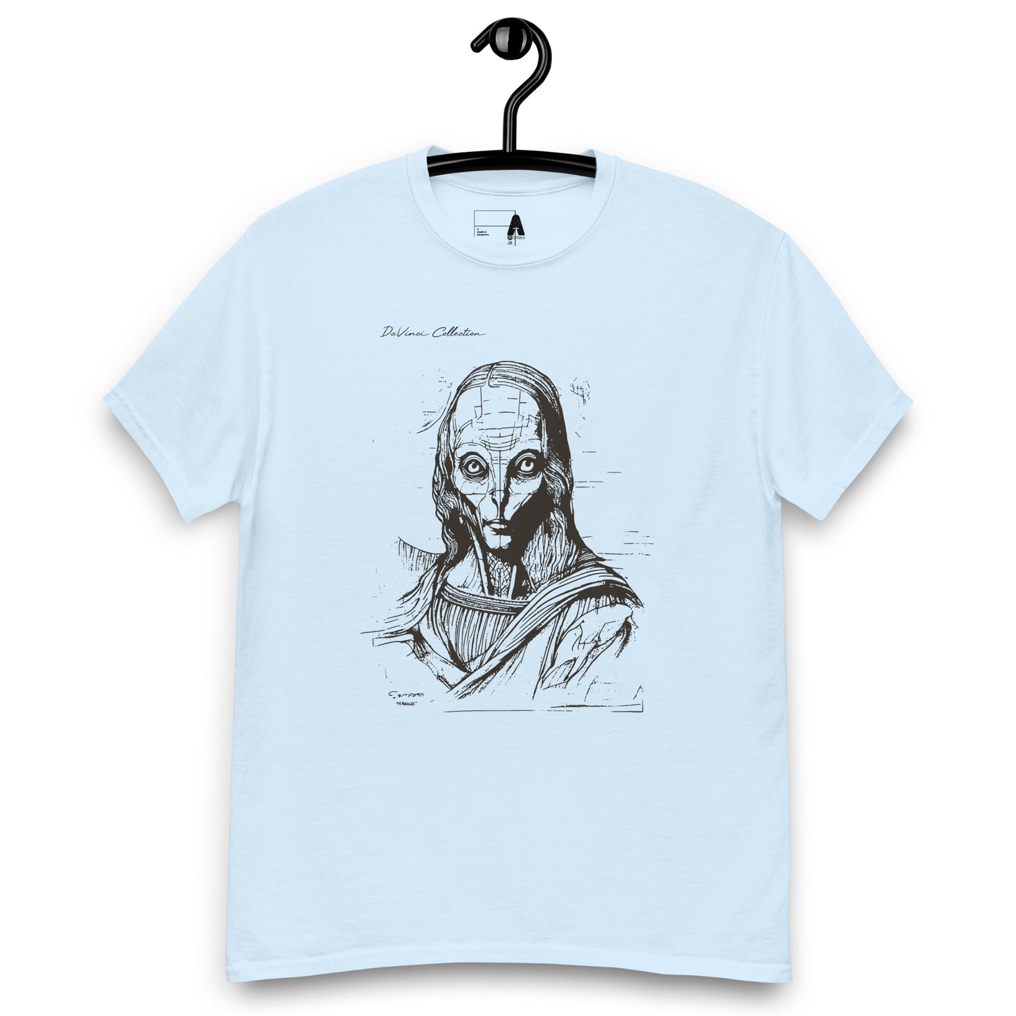 Men's classic t-shirt "Gioconda of Orion, sketch"