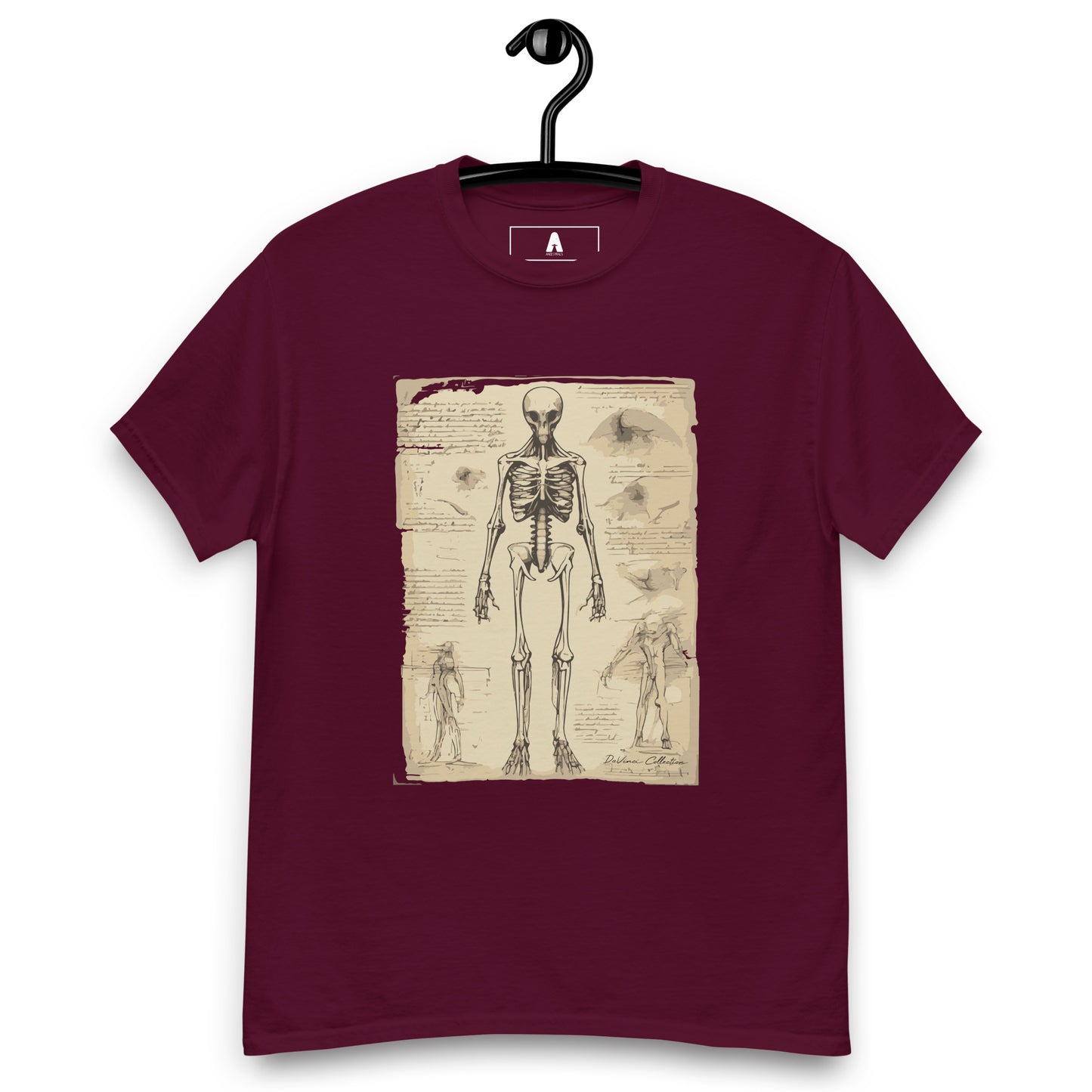 Men's classic t-shirt "anatomy of an alien"