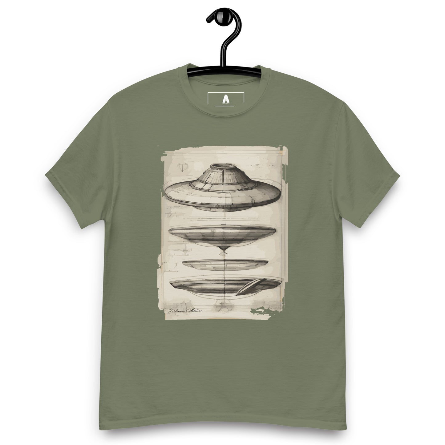 Men's classic t-shirt "UFO plans"