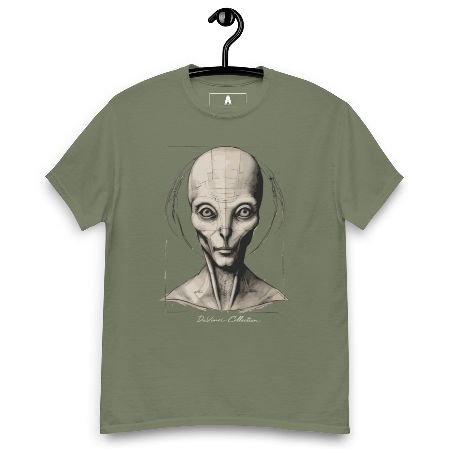 Men's classic t-shirt "portrait of an alien"