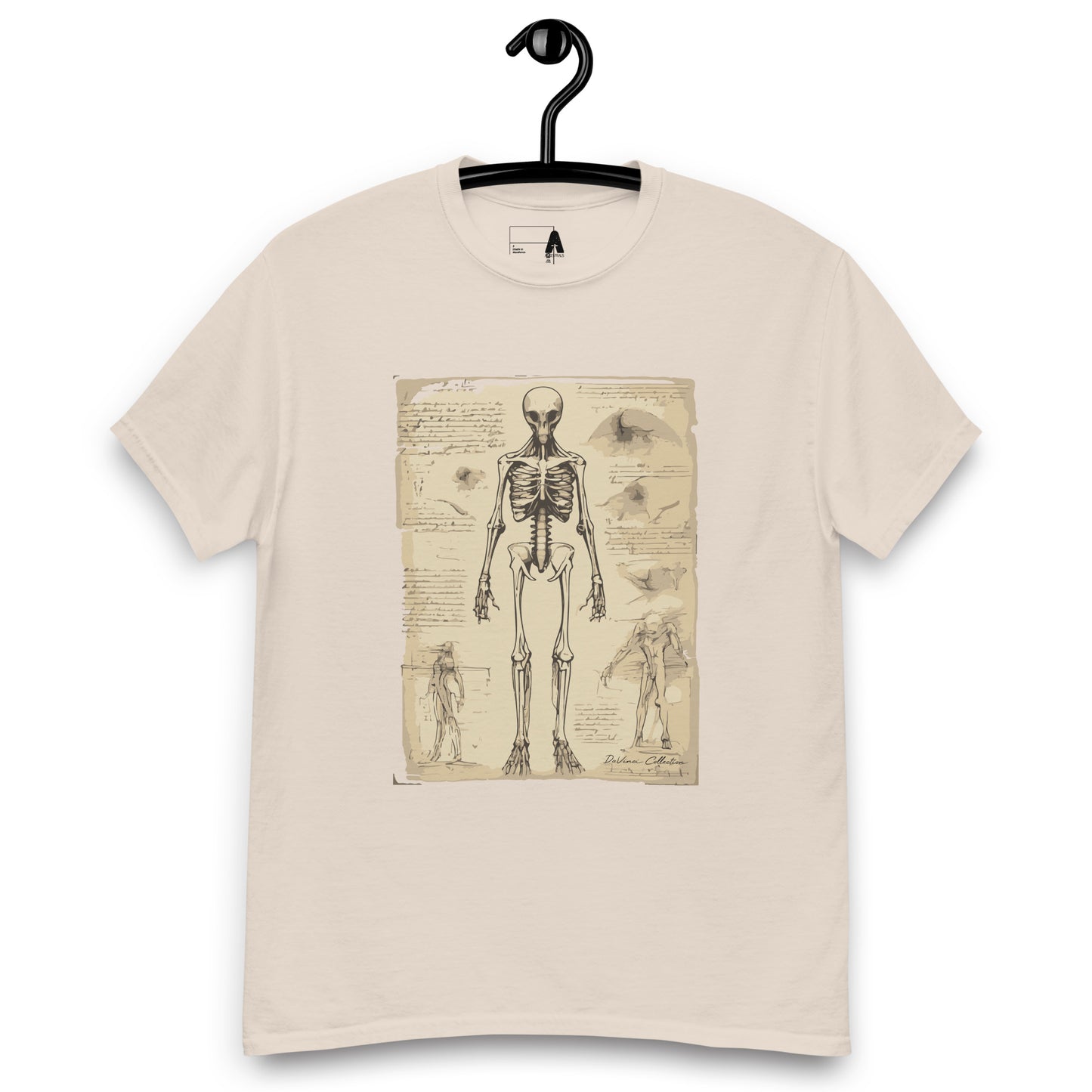 Men's classic t-shirt "anatomy of an alien"