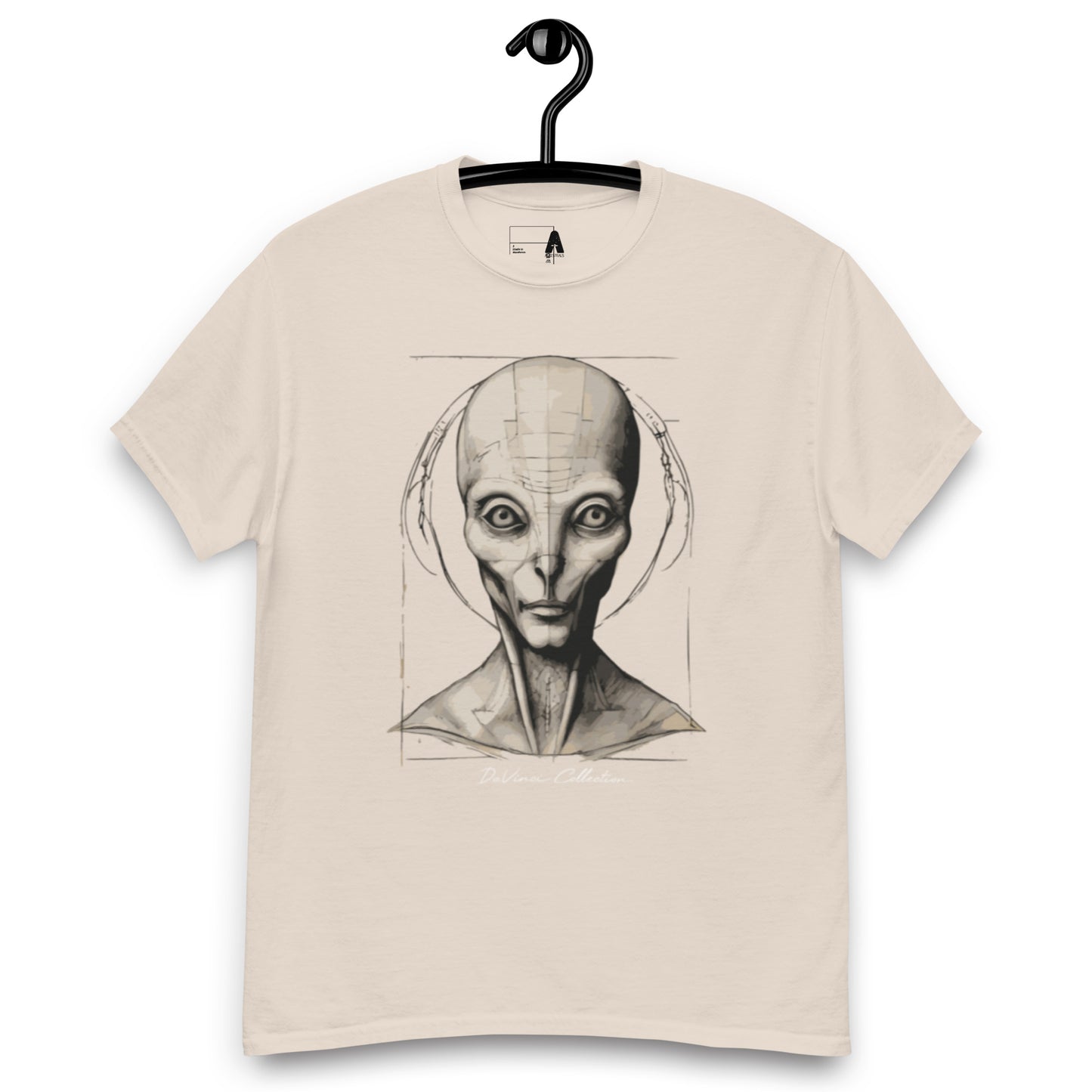 Camiseta clásica hombre "retrato de un alien"