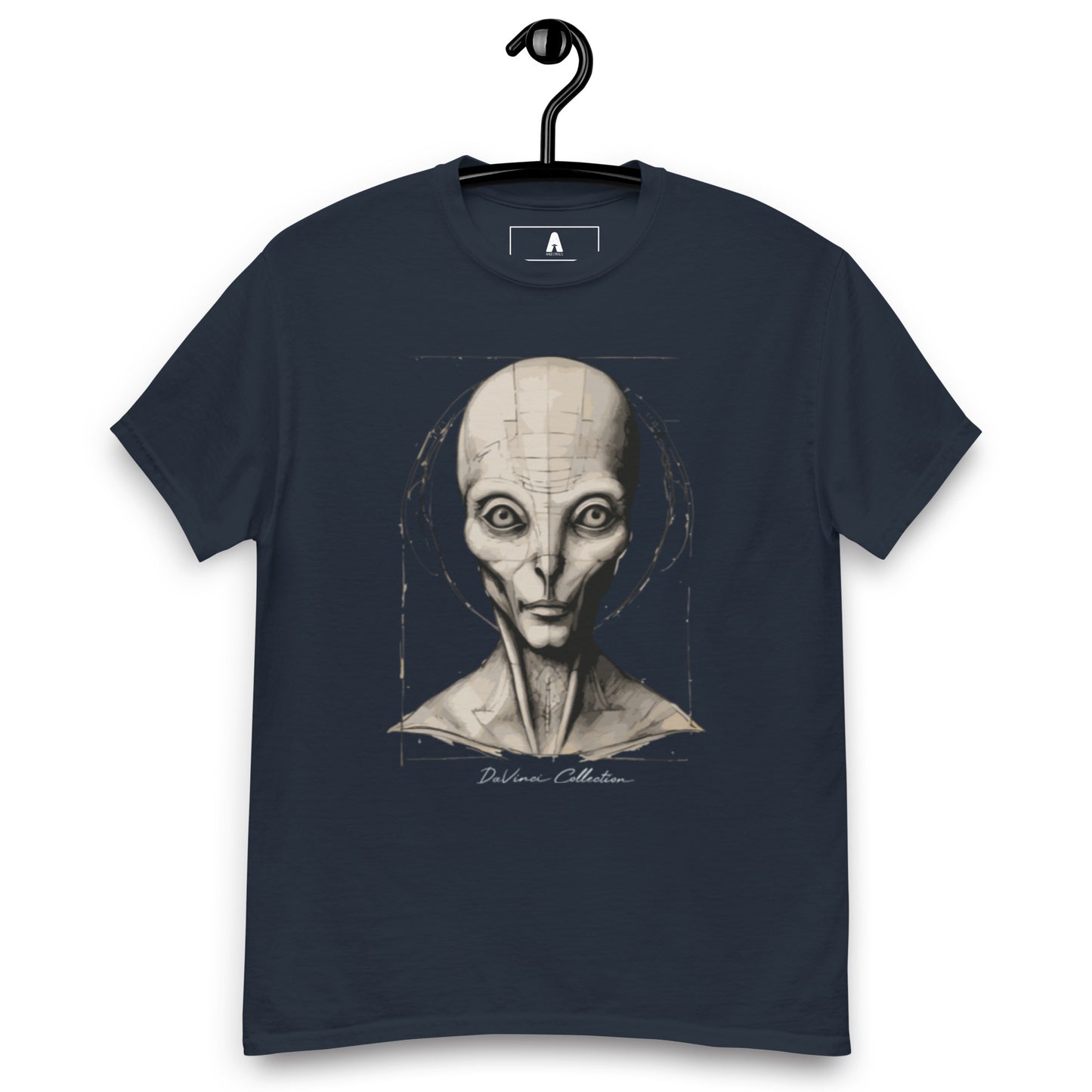 Camiseta clásica hombre "retrato de un alien"