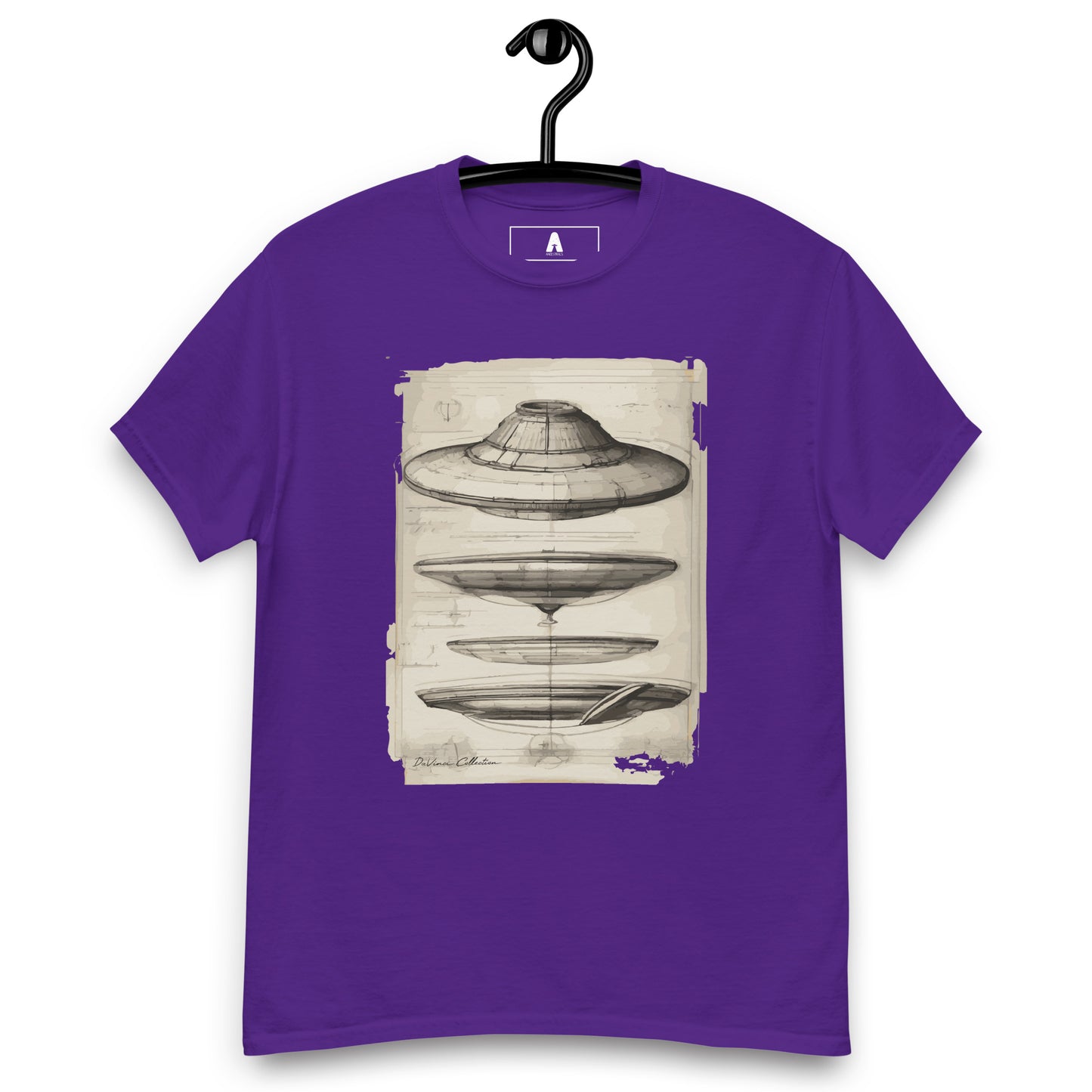 Men's classic t-shirt "UFO plans"