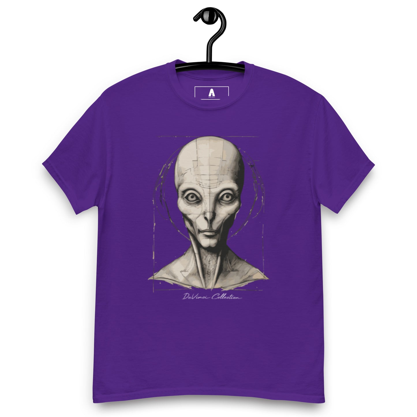 Men's classic t-shirt "portrait of an alien"