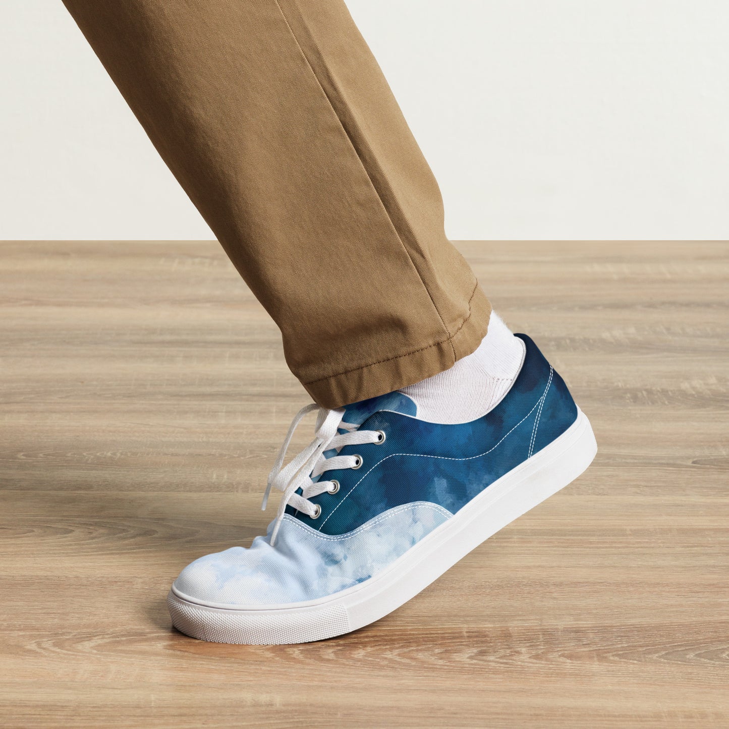 Men's lace-up canvas sneakers "Ancestrals, blue"