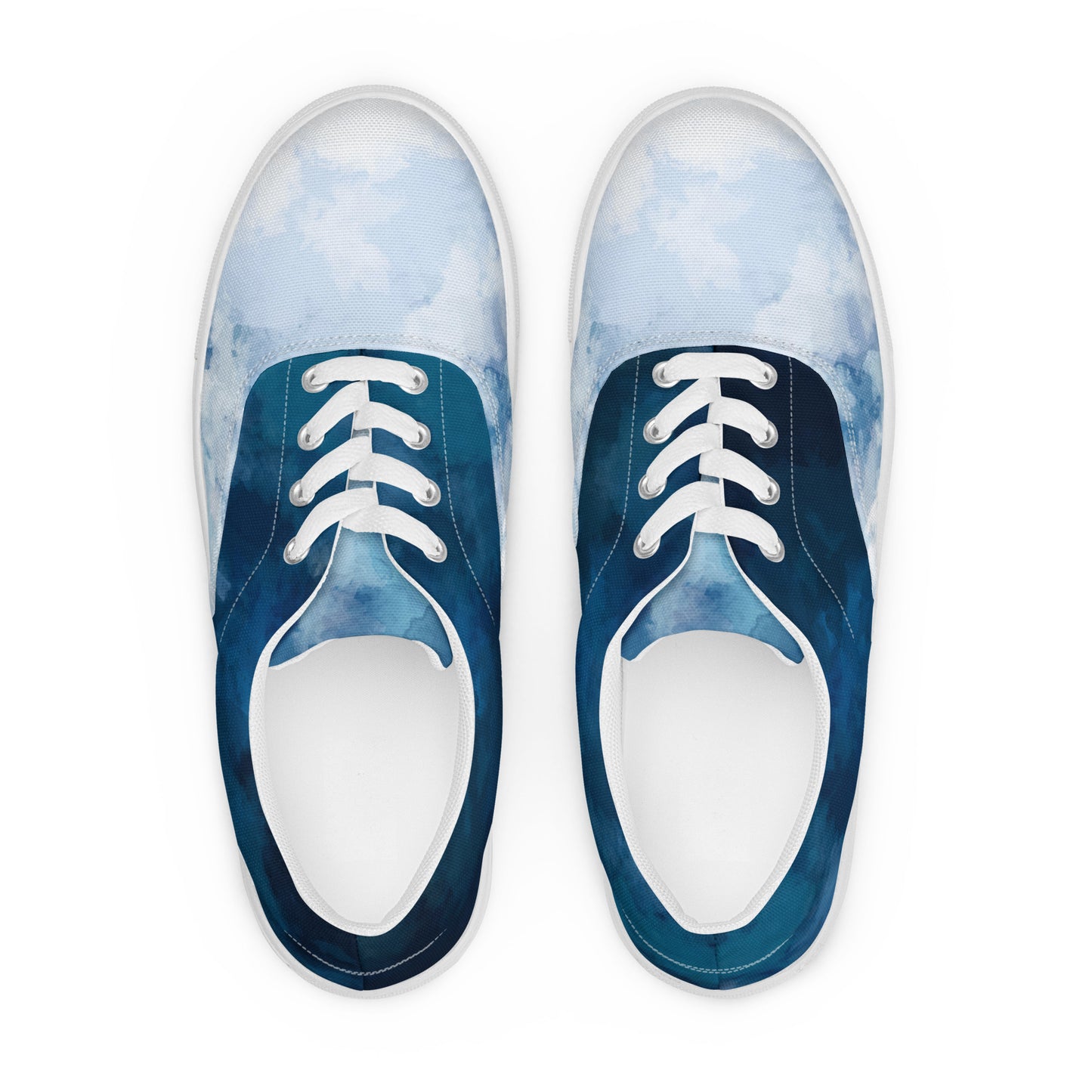 Men's lace-up canvas sneakers "Ancestrals, blue"