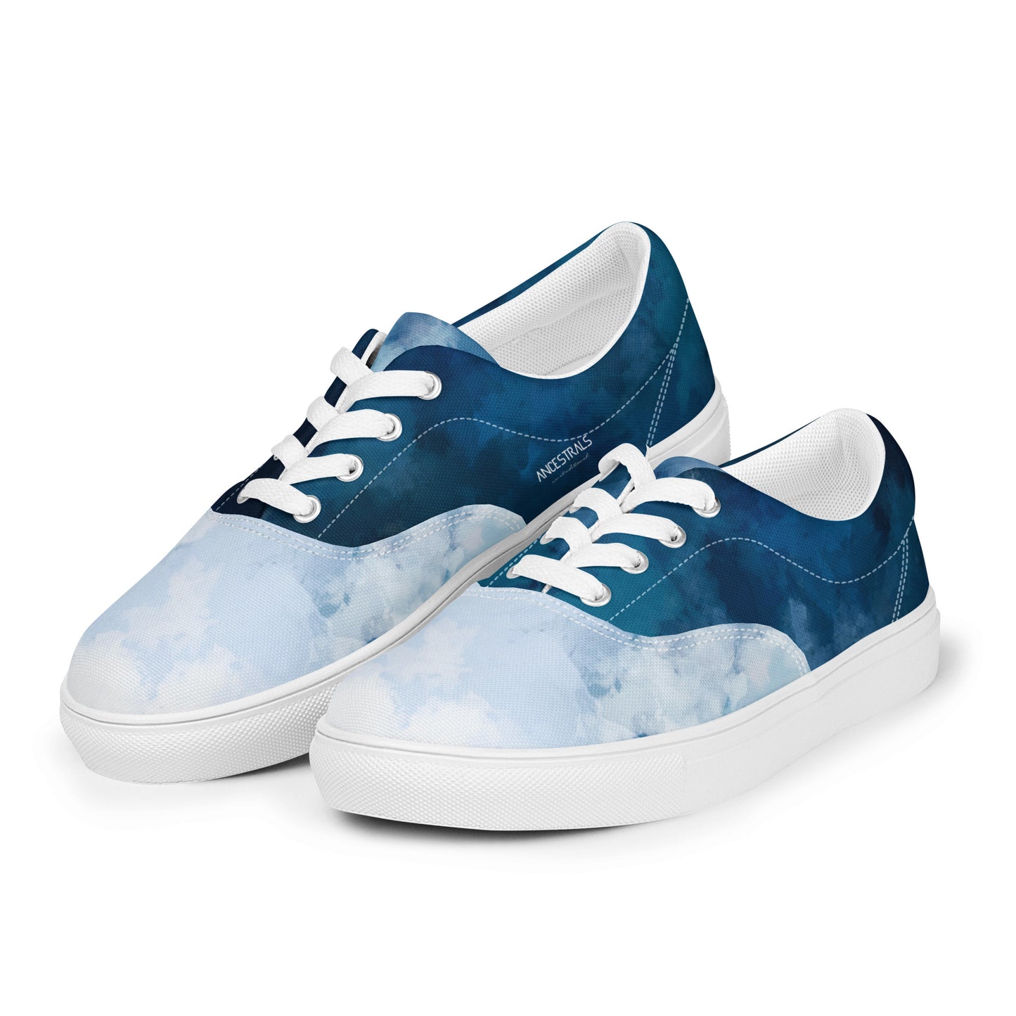 Men's lace-up canvas sneakers "Ancestrals, blue"