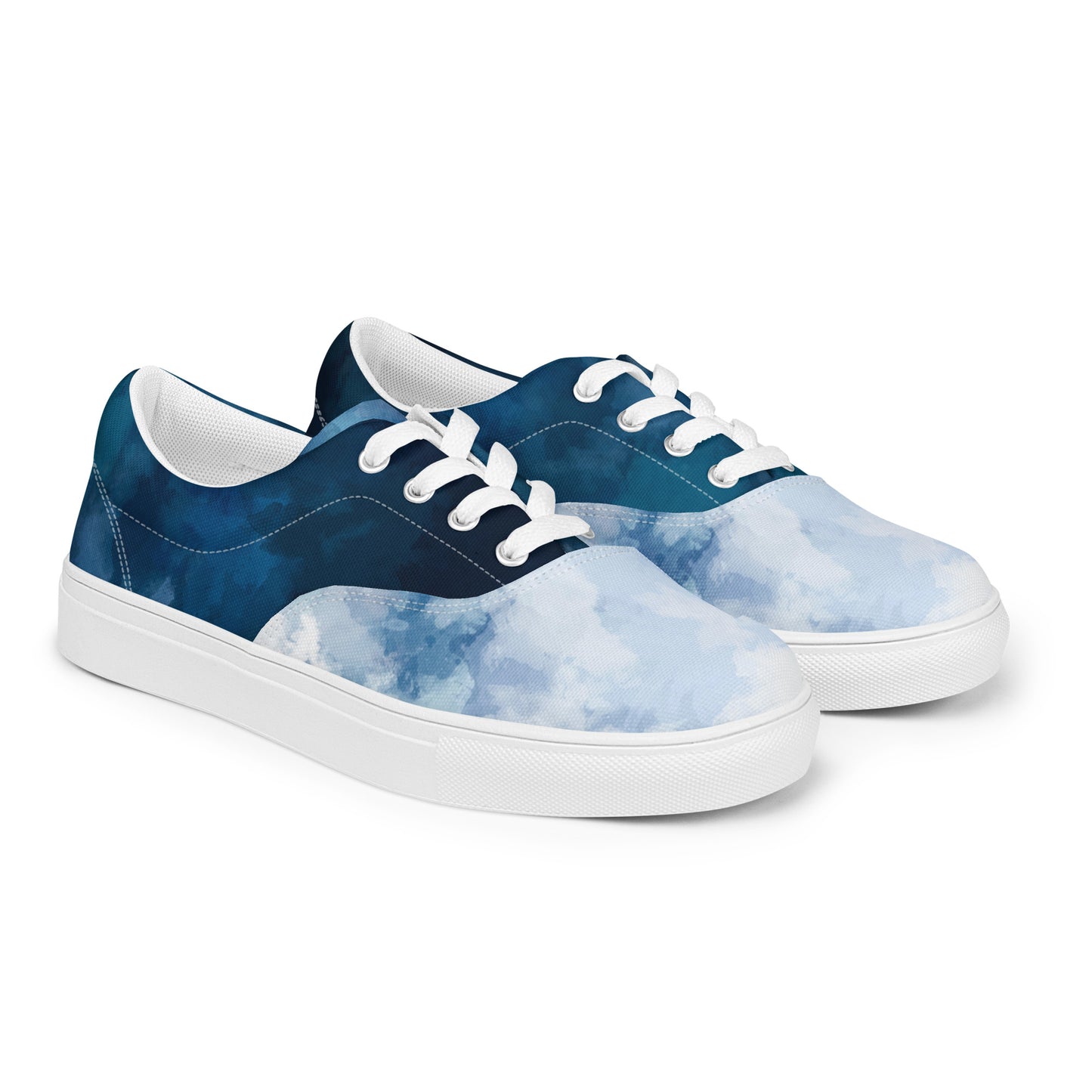 Men's lace-up canvas sneakers "Ancestrals, blue"