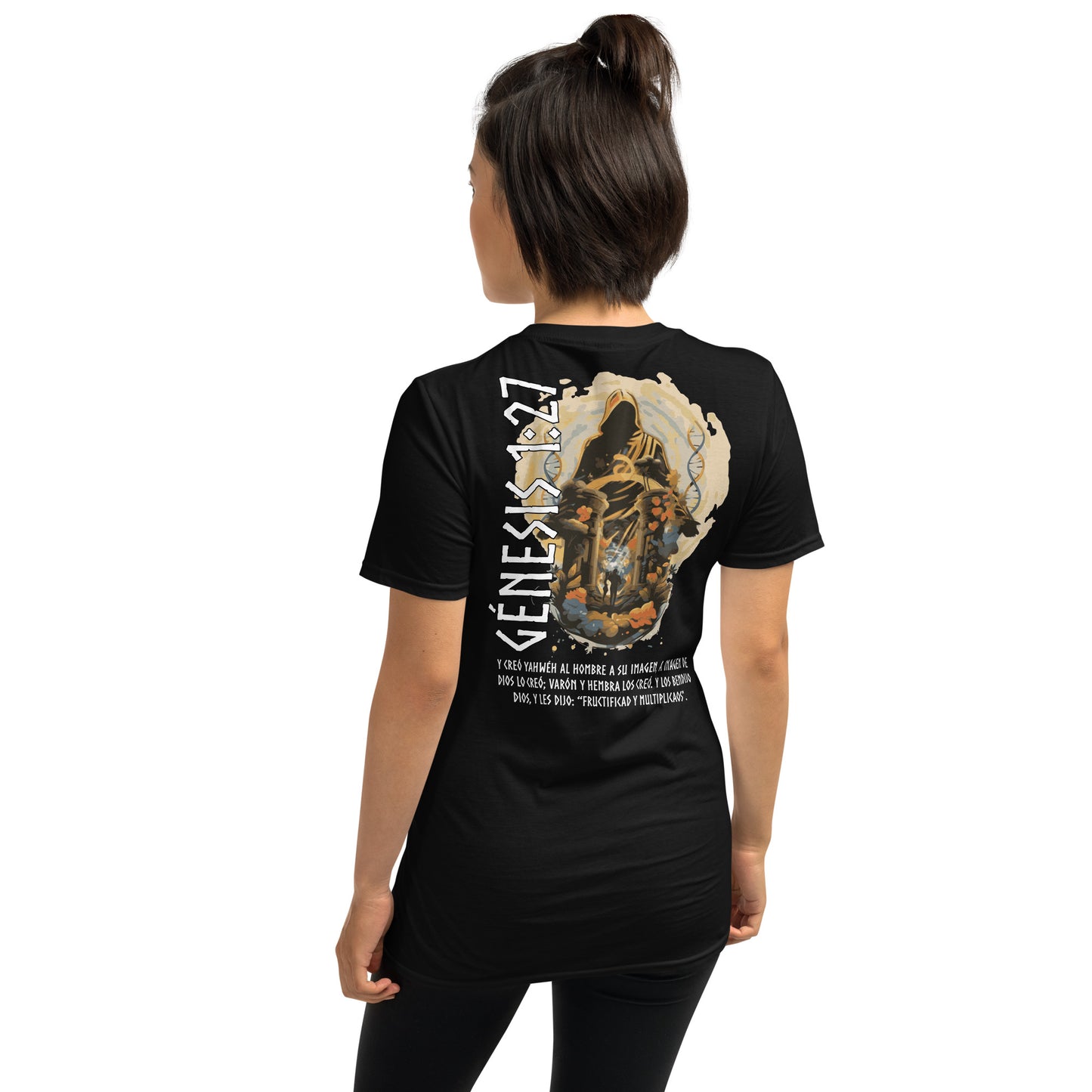 Genesis 1:27 "Spanish Text" Unisex Short-Sleeve T-Shirt