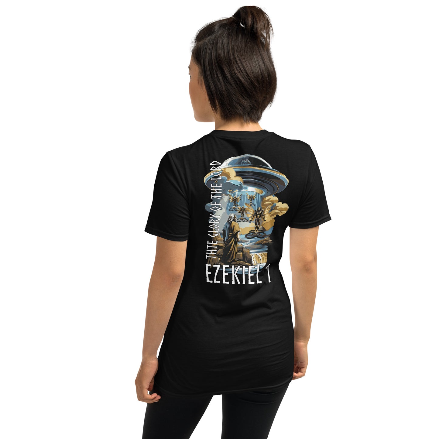 Ezekiel 1 „Englischer Text“ Unisex-Kurzarm-T-Shirt