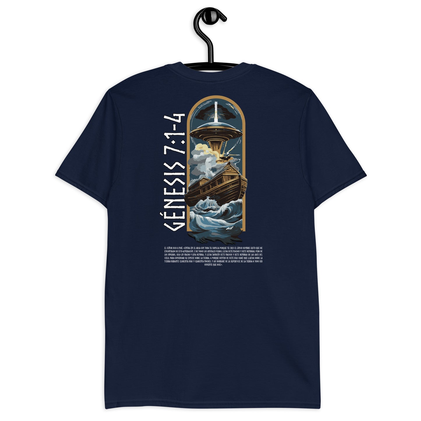 Genesis 7:1-4 "Spanish Text" Unisex Short-Sleeve T-Shirt