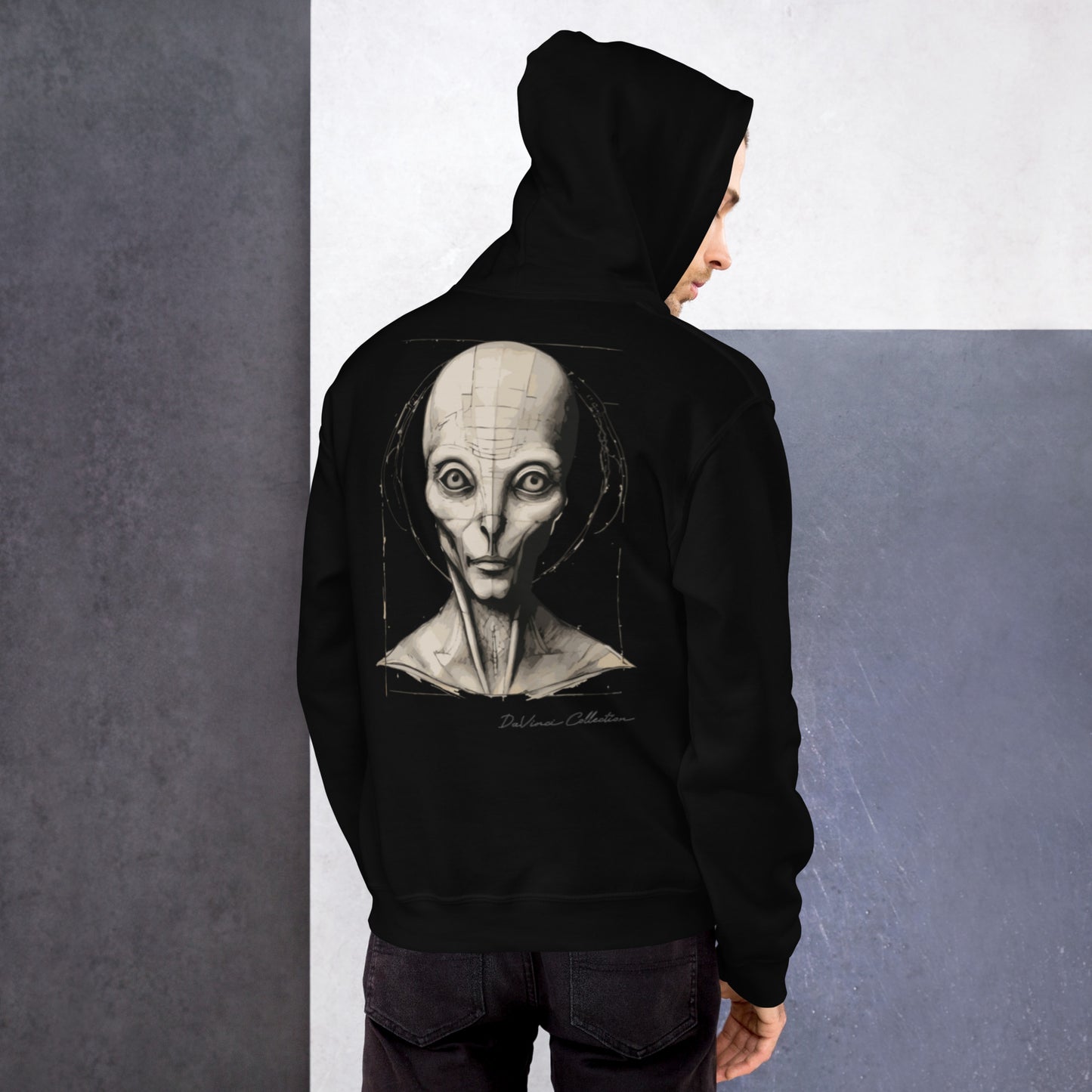 Unisex hoodie "portrait of an alien"