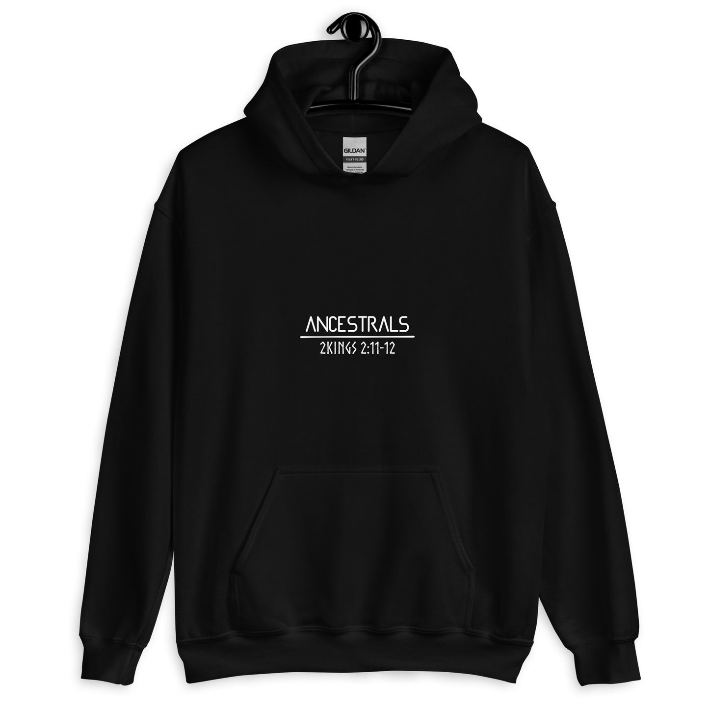 Sudadera con capucha unisex 2Reyes 2:11-12 "texto inglés"