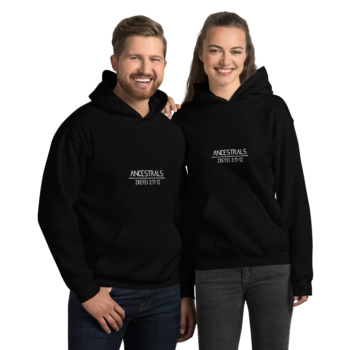 Unisex Hoodie 2Könige 2:11-12 „Spanischer Text“