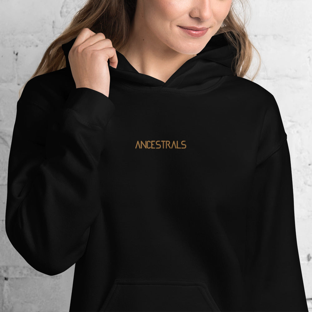 Unisex Kapuzenpullover „Porträt eines Außerirdischen“