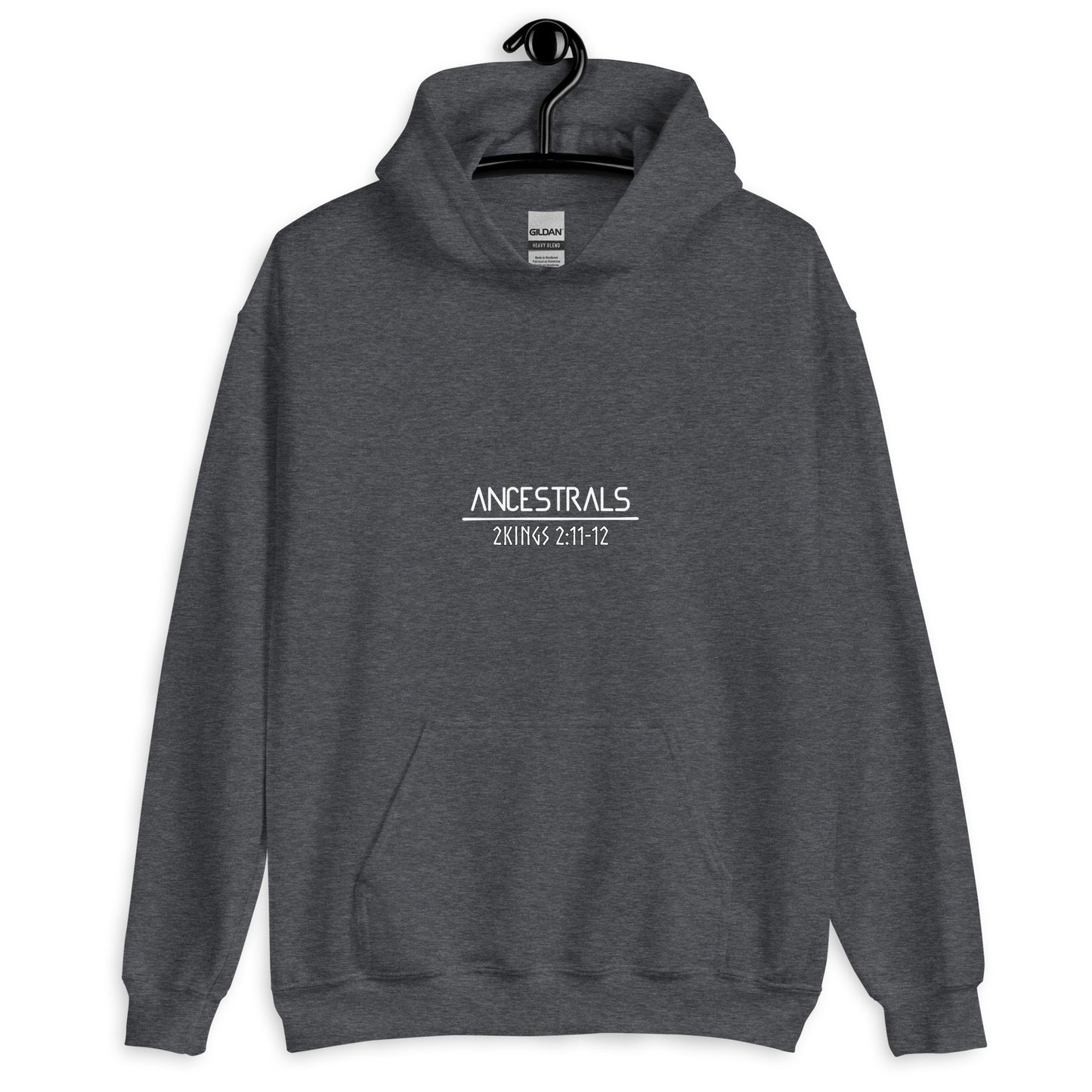 Sudadera con capucha unisex 2Reyes 2:11-12 "texto inglés"