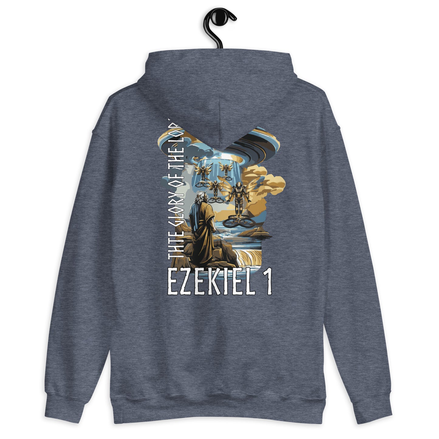 Ezekiel 1 „Englischer Text“ Unisex Kapuzenpullover