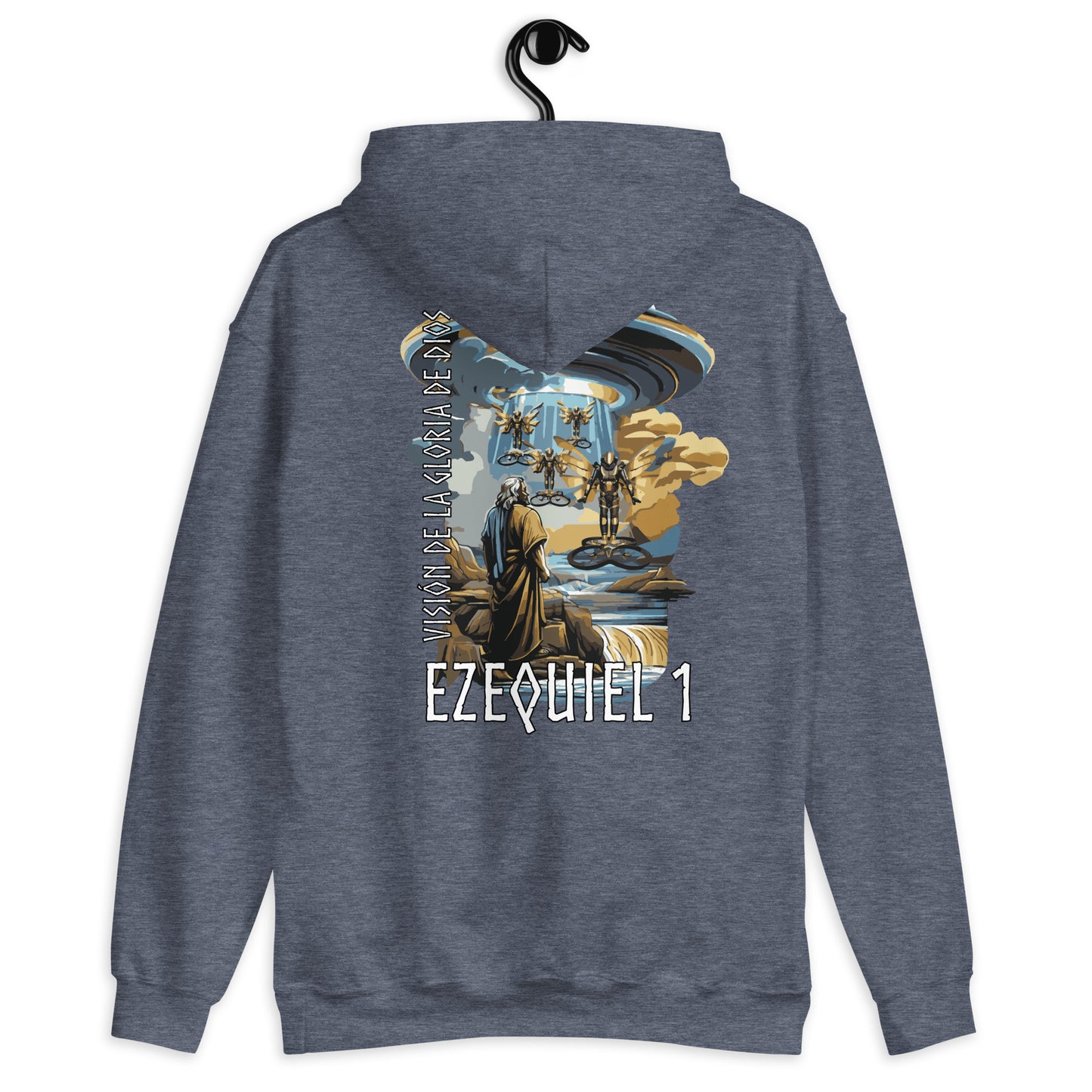 Sudadera con capucha unisex Ezequiel 1 "texto español"