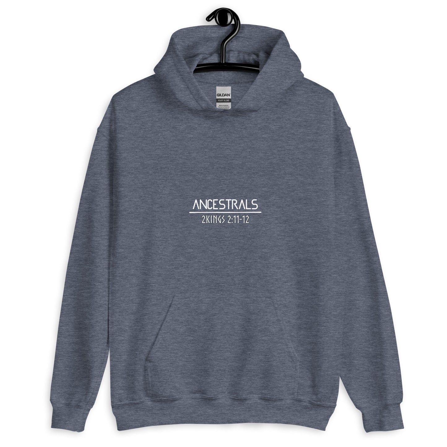 Sudadera con capucha unisex 2Reyes 2:11-12 "texto inglés"