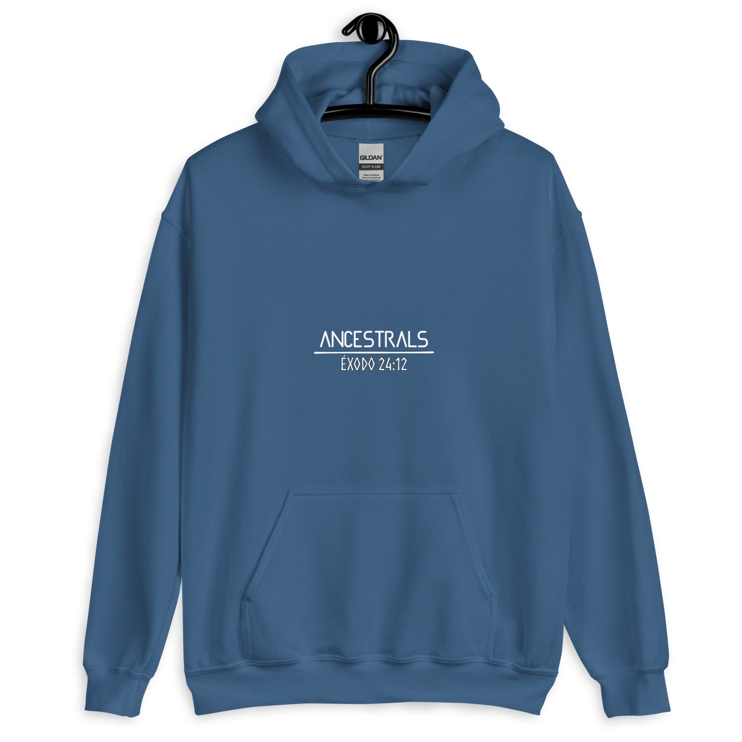 Sudadera con capucha unisex Éxodo 24:12 "texto español"