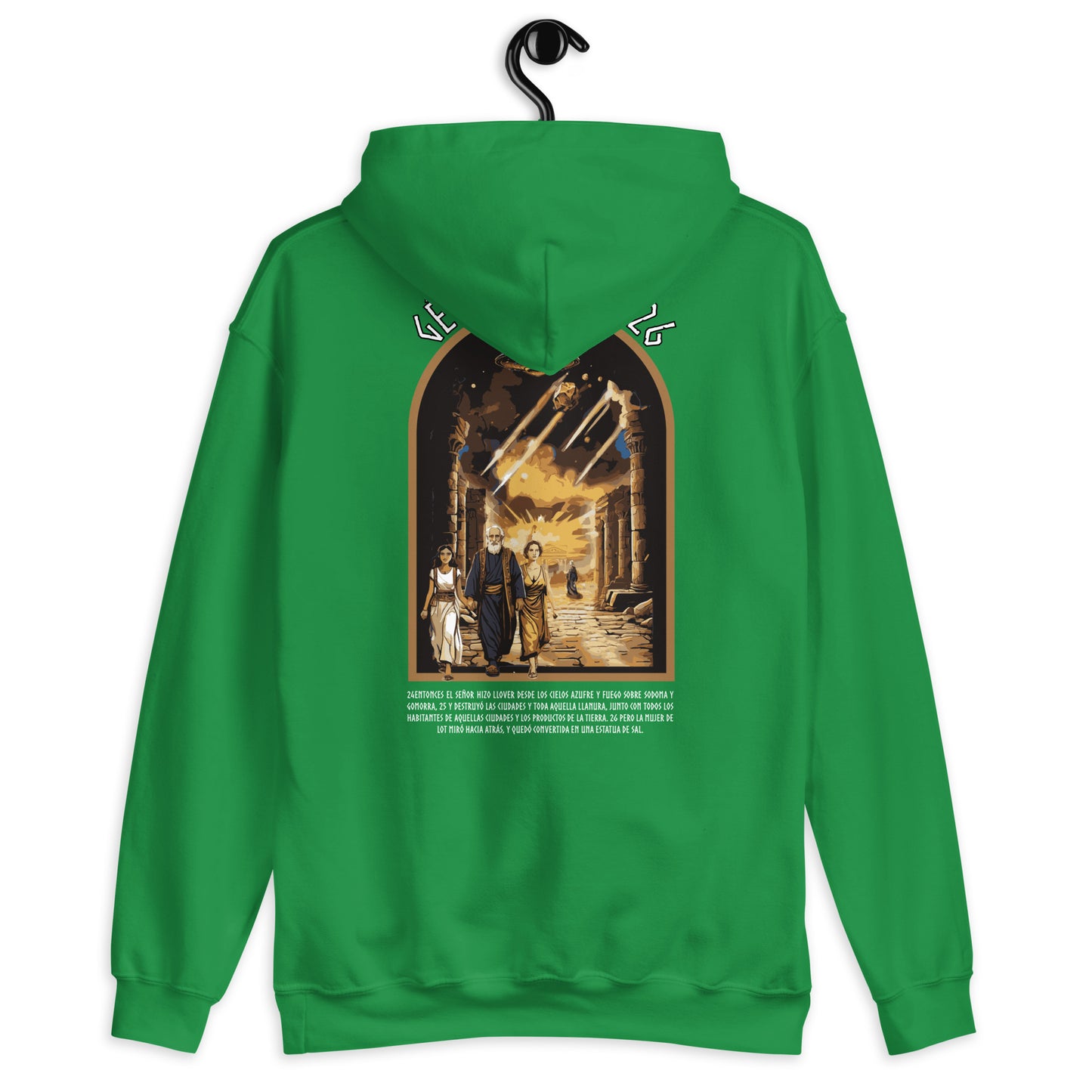 Unisex Hoodie Genesis 19:24-26 "Spanish Text"