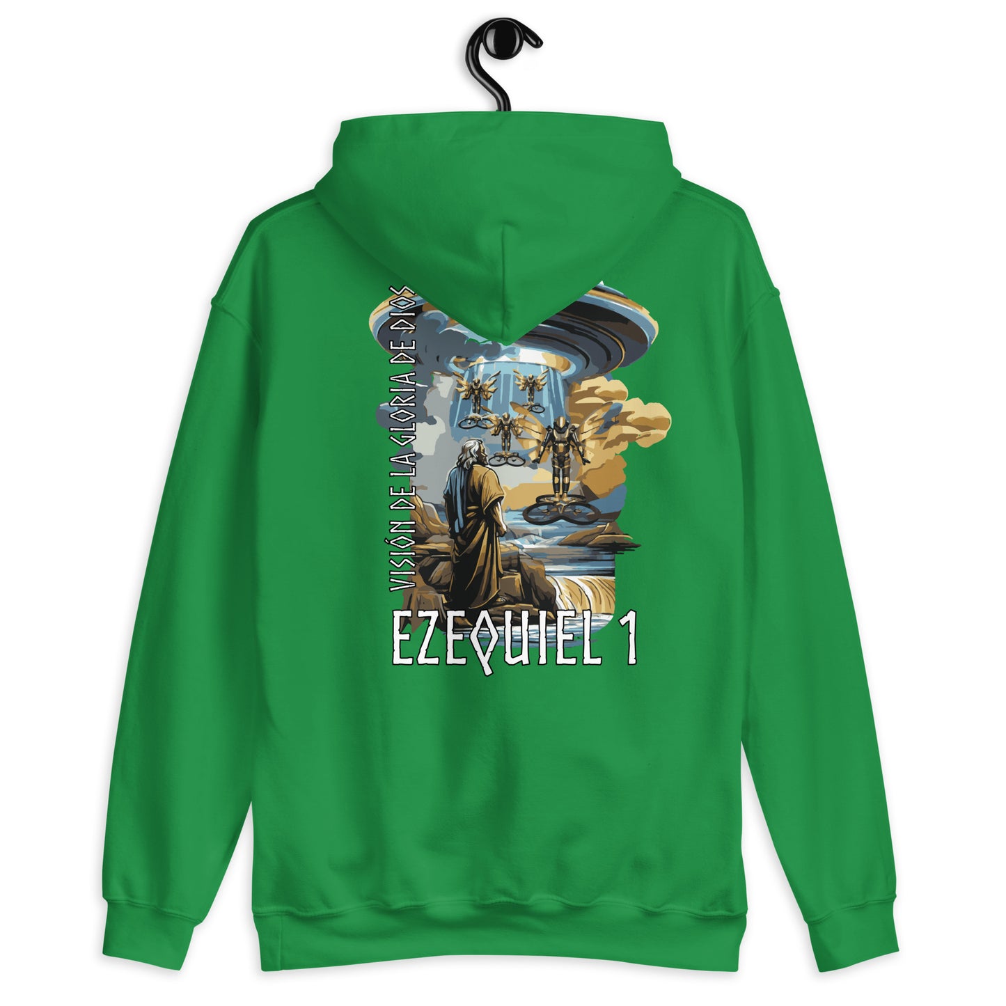 Hesekiel 1 „Spanischer Text“ Unisex Kapuzenpullover