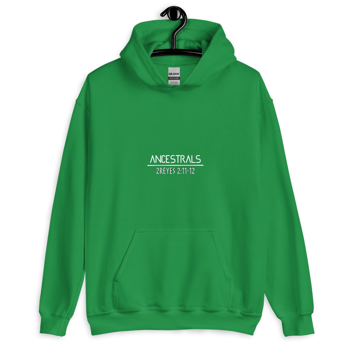 Sudadera con capucha unisex 2Reyes 2:11-12 "texto español"