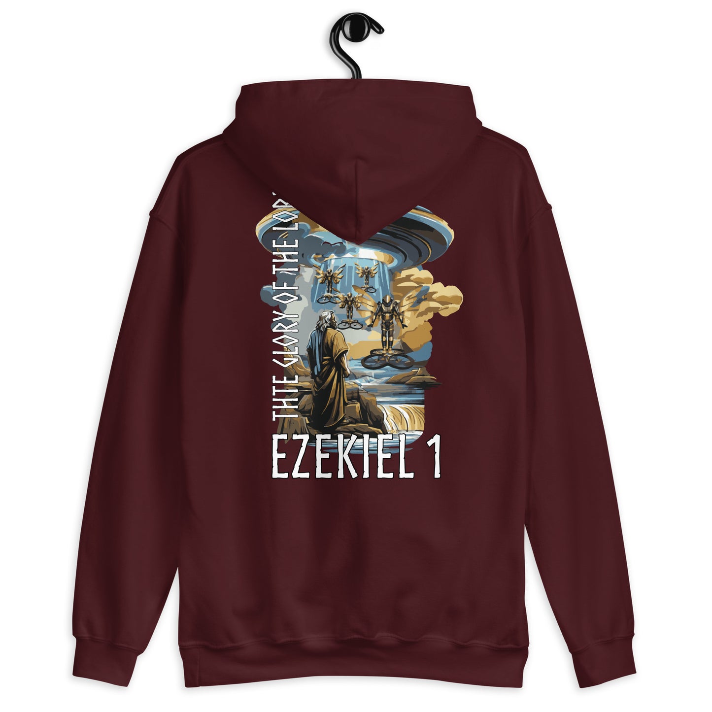 Sudadera con capucha unisex Ezequiel 1 "texto inglés"