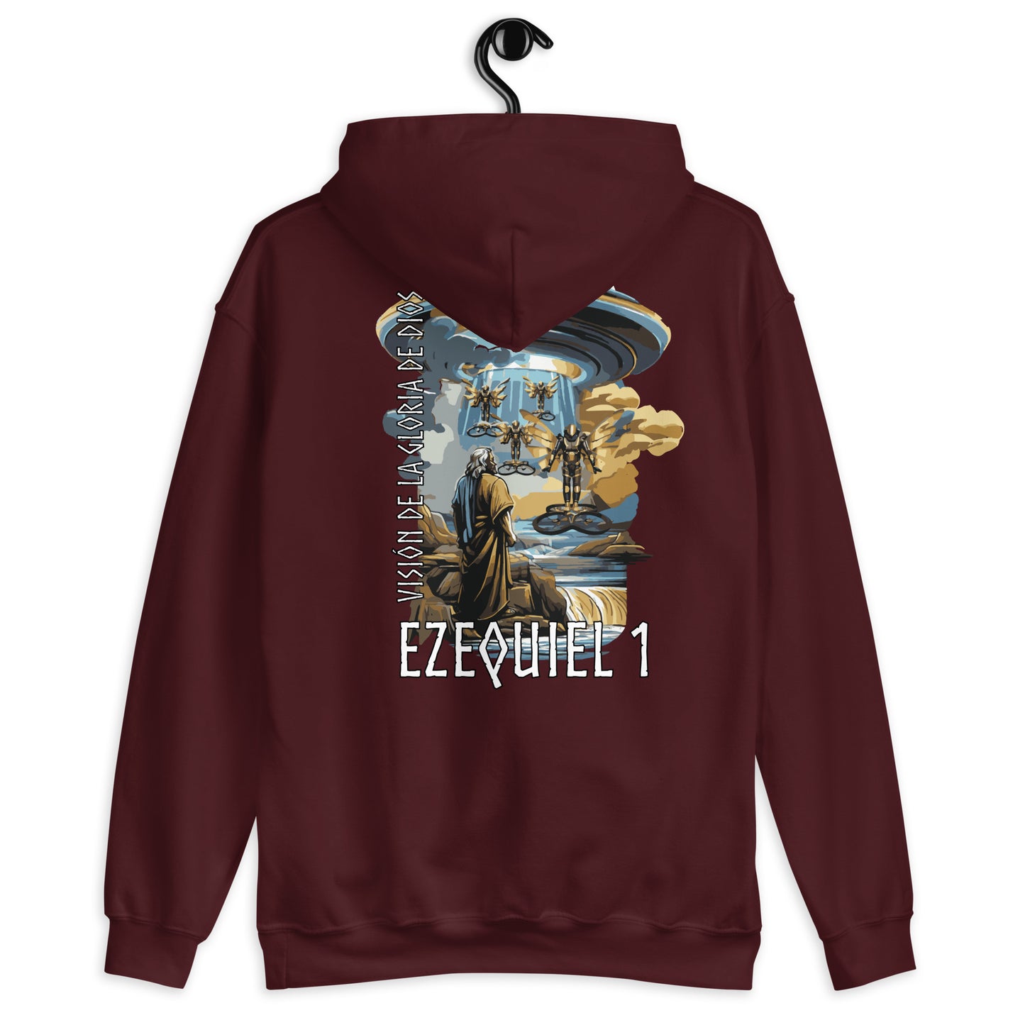 Sudadera con capucha unisex Ezequiel 1 "texto español"