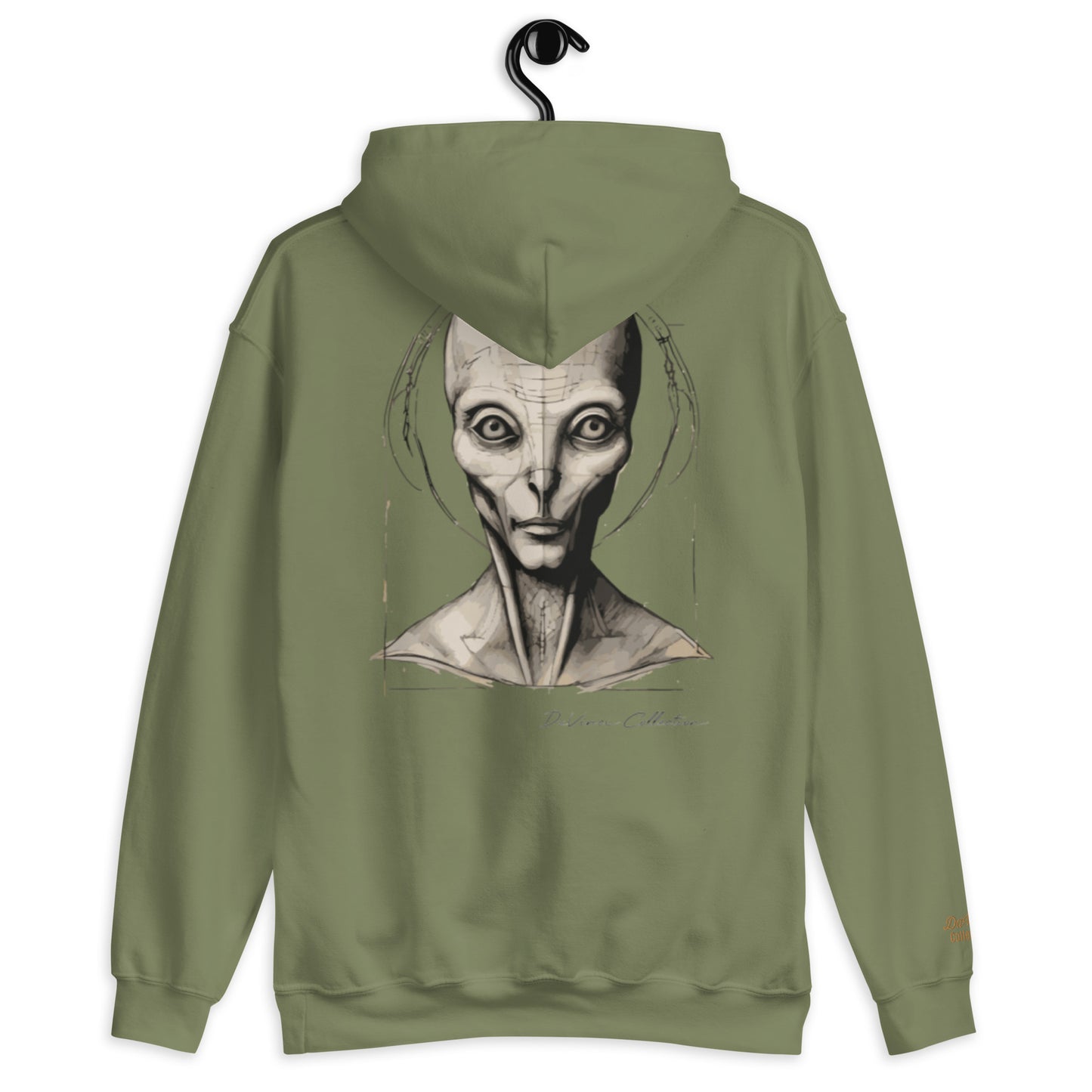 Unisex hoodie "portrait of an alien"