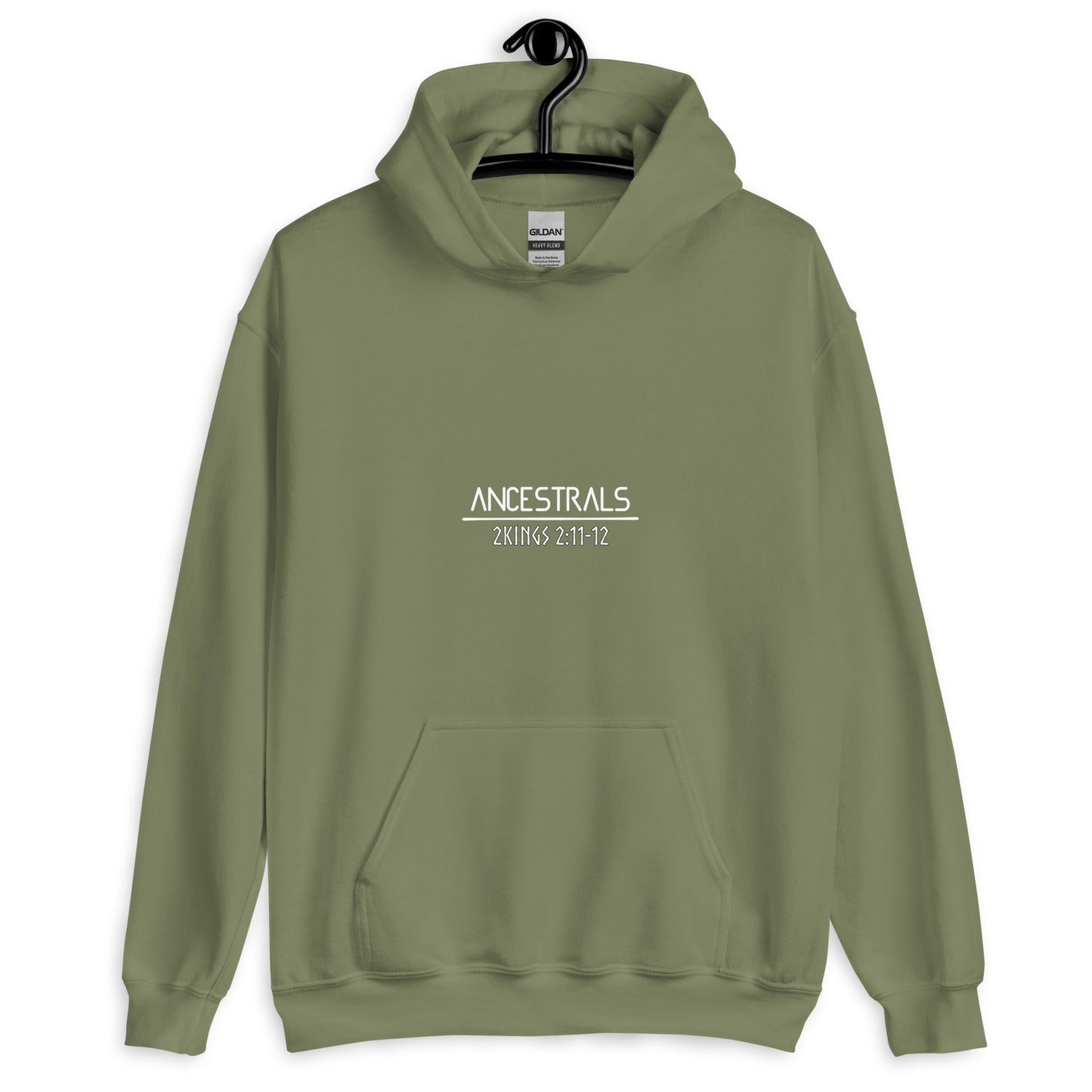 Sudadera con capucha unisex 2Reyes 2:11-12 "texto inglés"