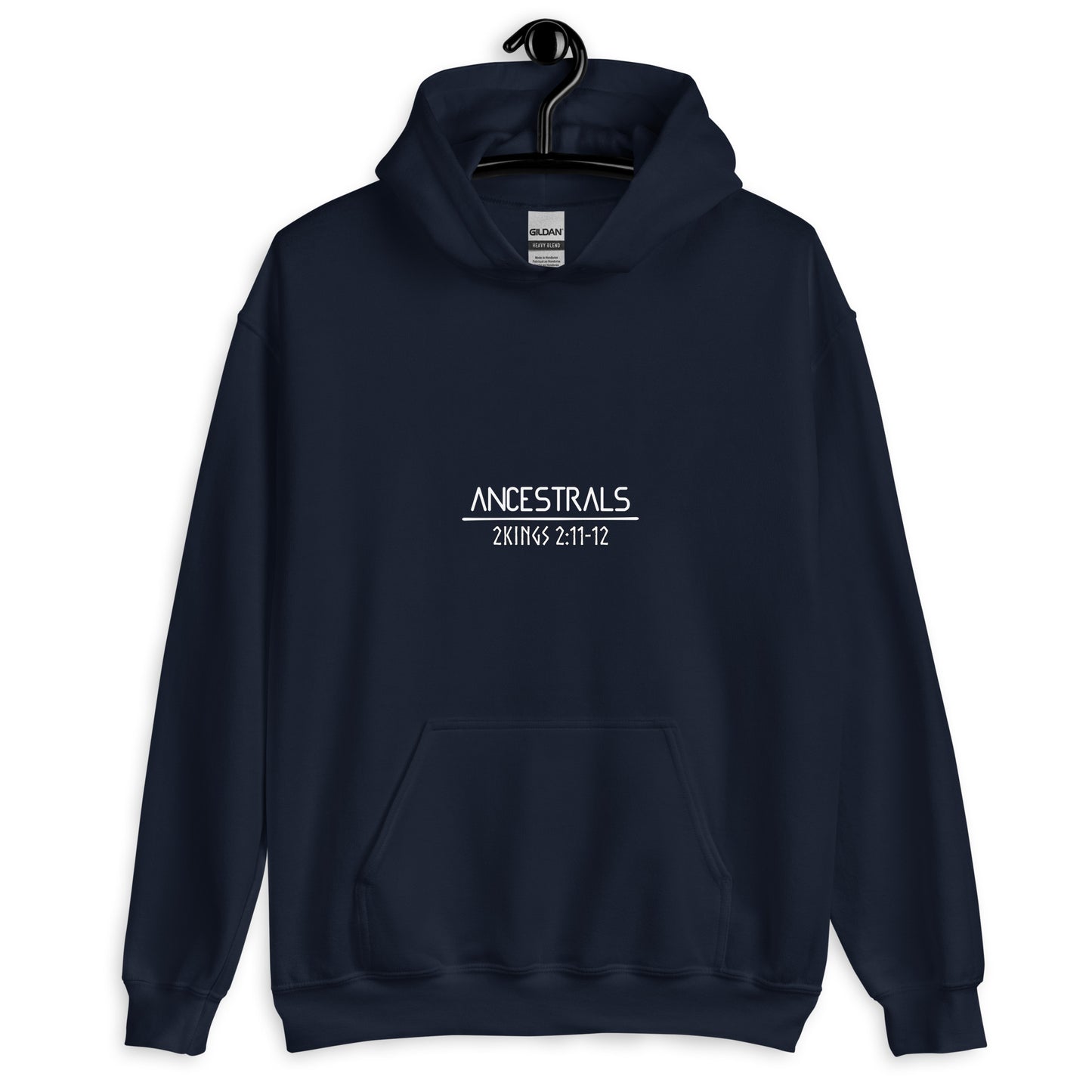 Sudadera con capucha unisex 2Reyes 2:11-12 "texto inglés"