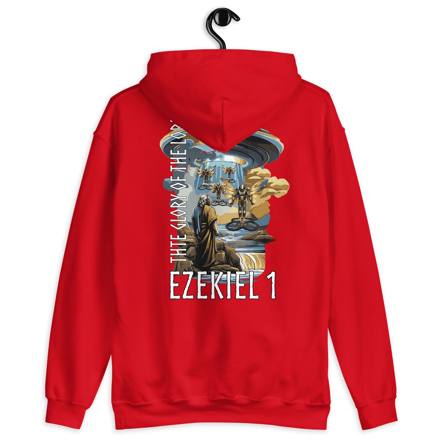 Ezekiel 1 „Englischer Text“ Unisex Kapuzenpullover