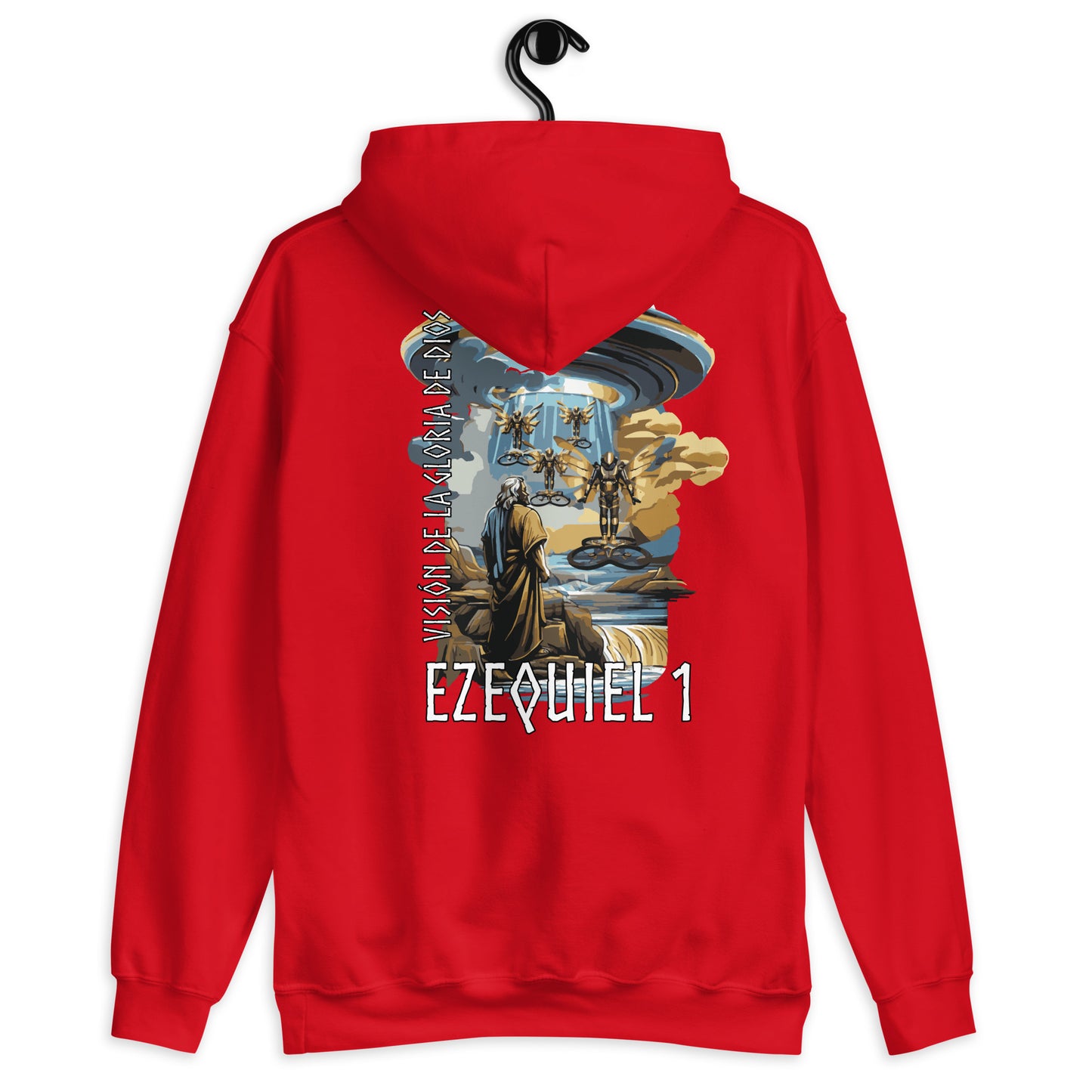 Hesekiel 1 „Spanischer Text“ Unisex Kapuzenpullover