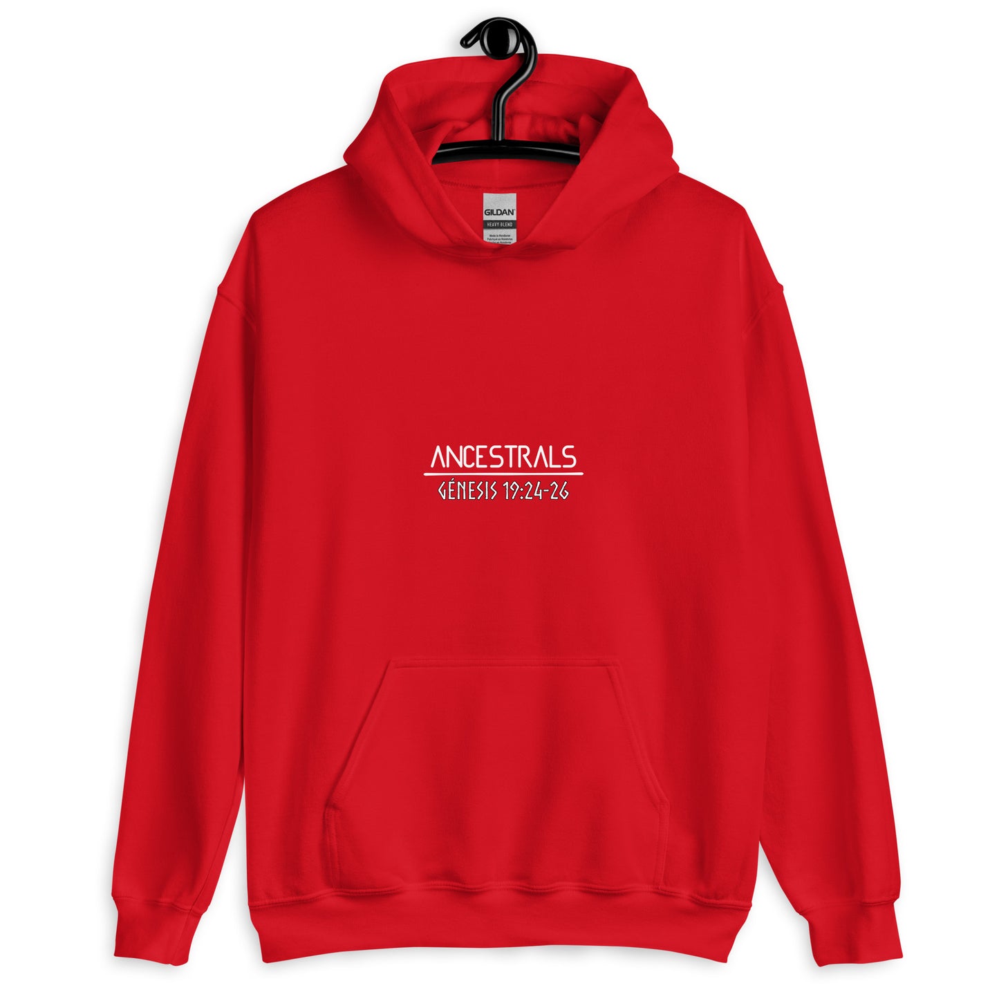 Unisex Hoodie Genesis 19:24-26 „Spanischer Text“