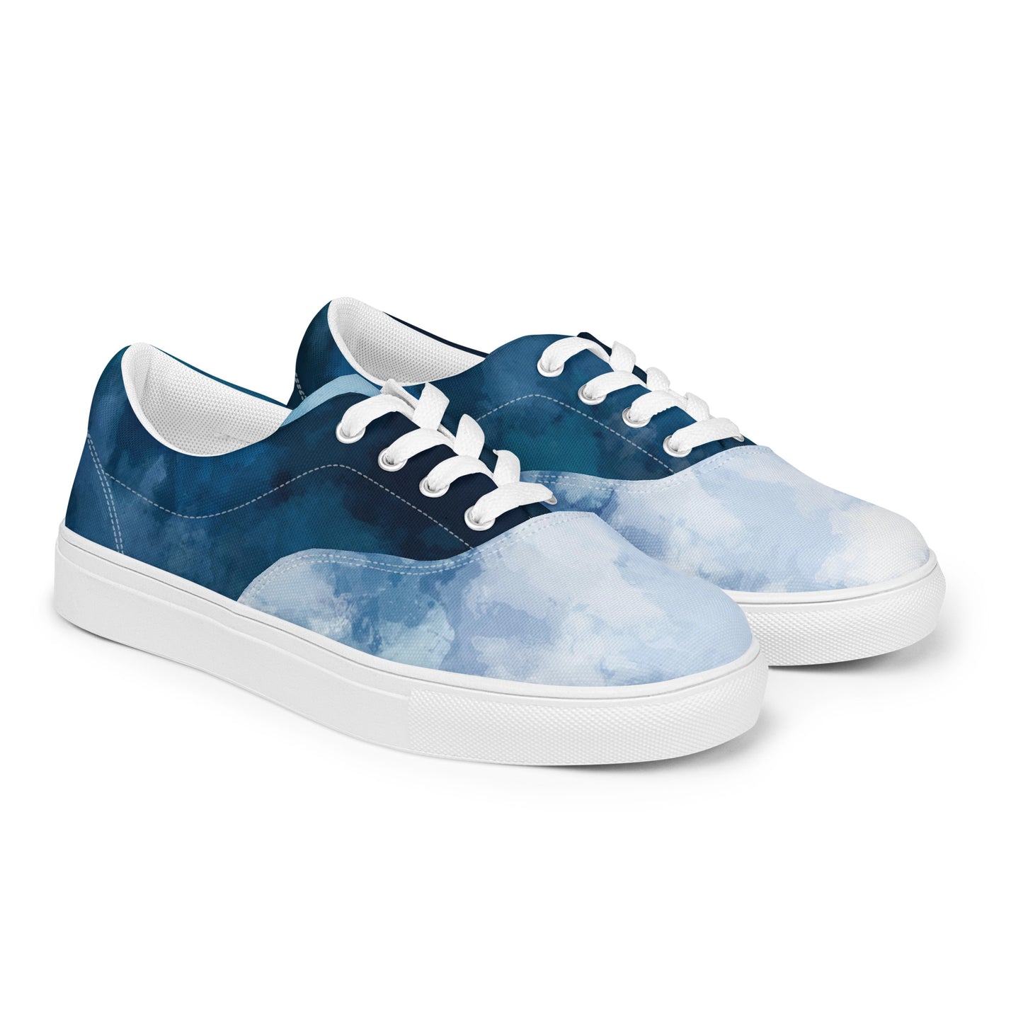 Damen-Schnürsneaker aus Canvas „Ancestrals, blau“